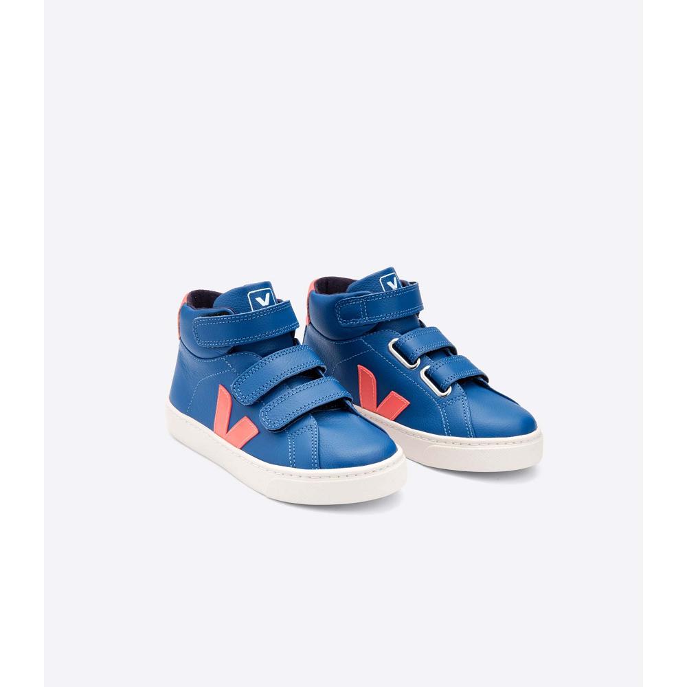 Blue Kids' Veja ESPLAR MID CHROMEFREE Shoes | AU 737RVD